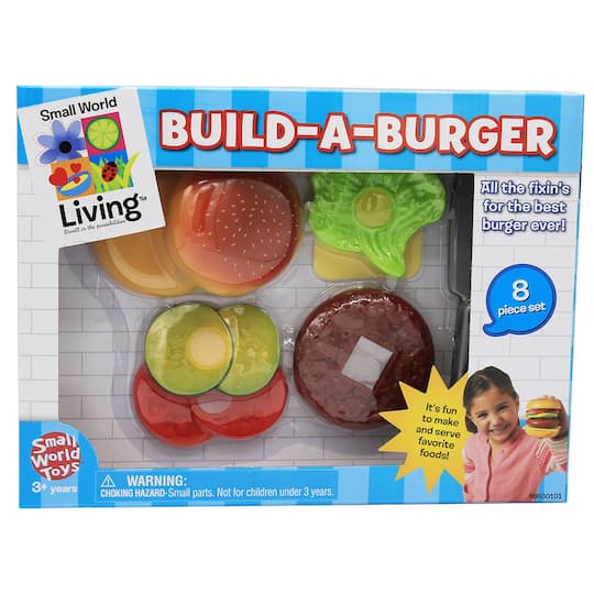 Small World Toys Build-A-Burger Play Set